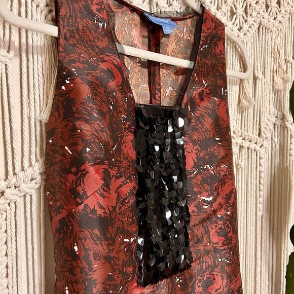 NWOT Vera Wang Floral Sequin Midi Dress Size XS - Picture 4 of 10